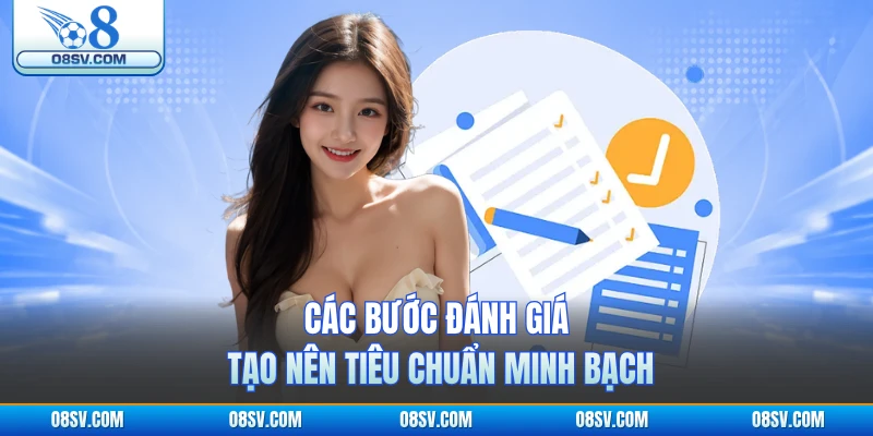 Các bước đánh giá tạo nên tiêu chuẩn minh bạch